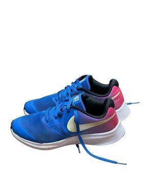 Nike Star Runner 2.0 Youth Blue Running Shoes Size 4Y-W 5.5Gradient Pink Heel